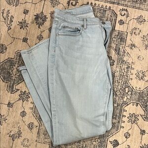 LOFT Women's Straight Leg Jeans in Light Blue